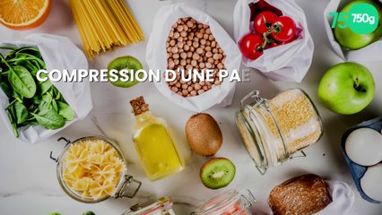 Compression d'une paella : lapin, volaille, chorizo, moule, coque, homard, calmar, langoustine