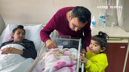 Depremden kurtulan Hataylı ailenin bebeği Bartın'da doğdu