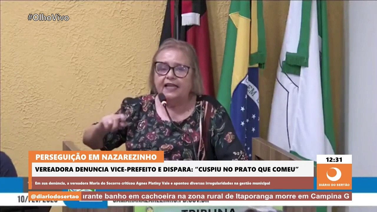 Vereadora de Nazarezinho afirma que o vice-prefeito está ‘cuspindo no prato que comeu’, e ele rebate