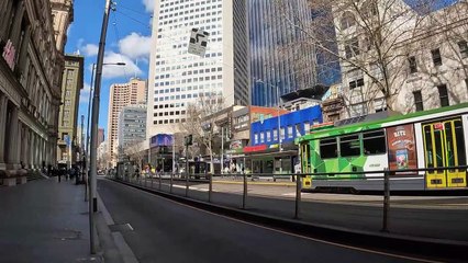 OCTOBER MORNING STREETS WALK IN MELBOURNE AUSTRALIA