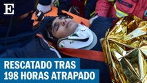 Un joven de 17 años ha sido rescatado de entre los escombros ocasionados por el terremoto de Turquía, tras 198 horas sepultado