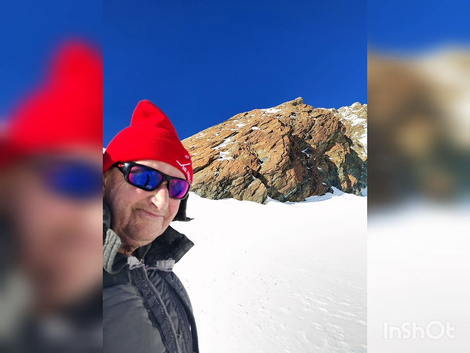 Grand glacier de Verra solo hivernal en ski rando