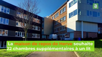 Création de 22 chambres à un lit à la maison de repos de Herve