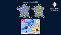 prévisions météo villes du mardi 14 février 2023