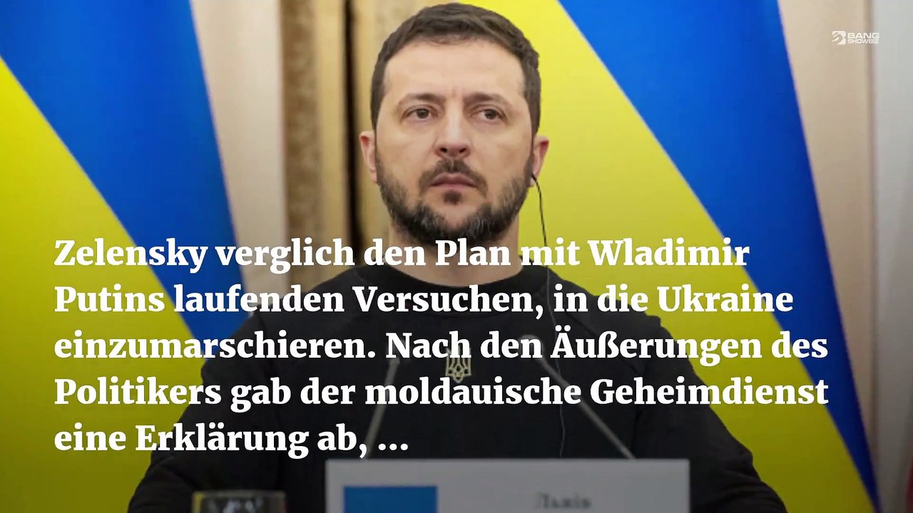 Wolodymyr Zelensky: Ukraine stoppte russische Pläne zur Zerstörung Moldawiens