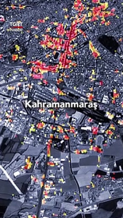 NASA Kahramanmaraş Depreminin Verdiği Hasarın Uydu Görüntüsünü Yayınladı #shorts