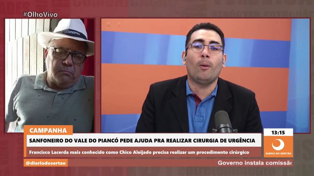 Conhecido sanfoneiro do Vale do Piancó pede ajuda para realizar cirurgia de urgência
