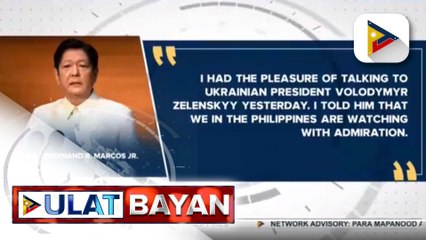 PBBM, nakausap sa telepono si Ukrainian Pres. Zelenskyy