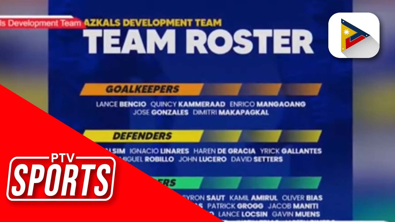 Line-up ng Azkals sa SEA games, inilabas na