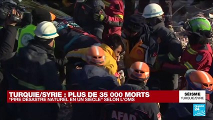Séismes en Turquie et Syrie : "pire désastre naturel en un siècle" selon l'OMS