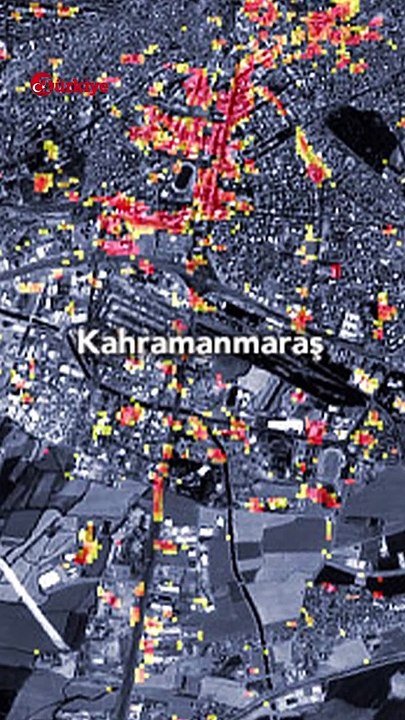 NASA Yayınladı! İşte Kahramanmaraş Depreminin Verdiği Hasar! #deprem #nasa  #shorts