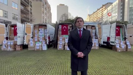 Paris Başkonsolosu Belentepe: "Görev çevremizden bugüne kadar 100 ton yardım malzemesi kara yoluyla ülkemize gönderilmiştir"
