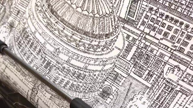 Typewriter artist 'types out' a flawless sketch of London's 'Royal Albert Hall' *MASTERFUL WORK!*