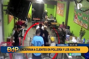 Download Video: Chorrillos: delincuentes armados irrumpen en pollería y se llevan pertenencias de clientes