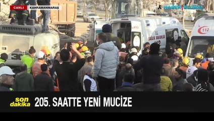 205. saatte Kahramanmaraş'ta yeni mucize! Bir can daha kurtarıldı