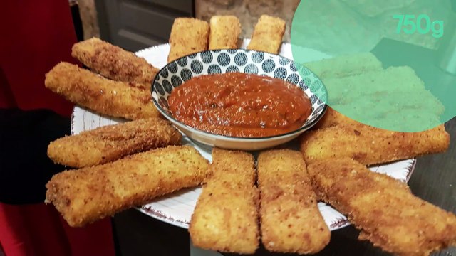 Frites de polenta et son coulis de tomates au basilic