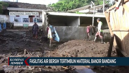 Saluran AirTertimbun Material Banjir Bandang, Warga Krisis Air Bersih