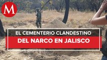 Hallan 75 bolsas con restos humanos en fosa clandestina de Tlajomulco