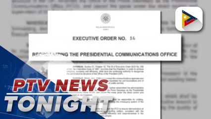 Pres. Ferdinand R. Marcos Jr. inks EO 16 to reorganize Presidential Communications Office