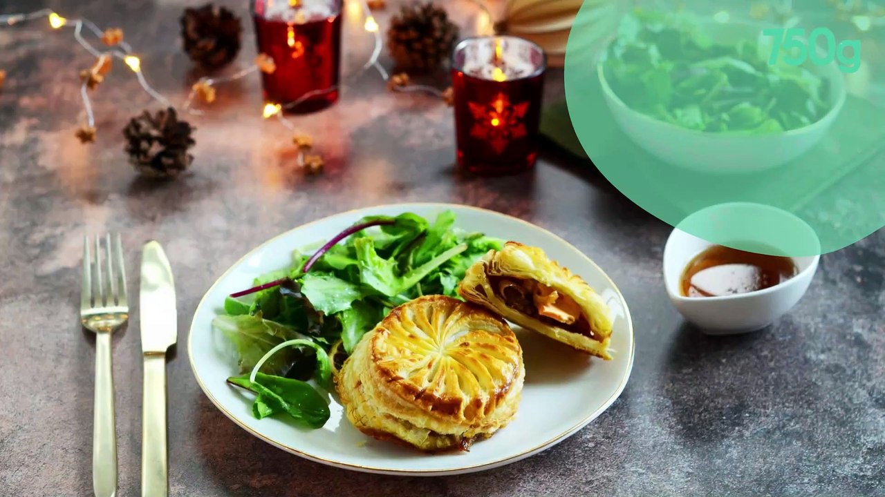 Galettes feuilletées au foie gras et au confit d’oignons