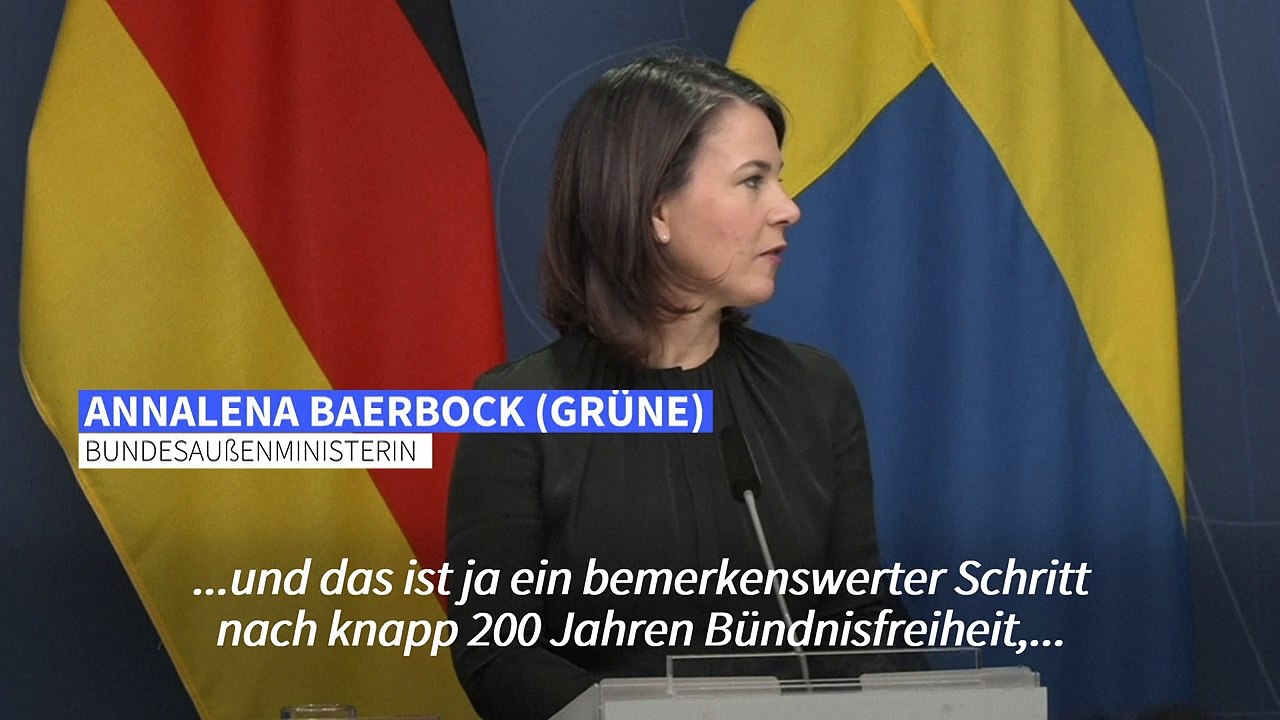 Baerbock: Schweden und Finnland sind Nato-reif
