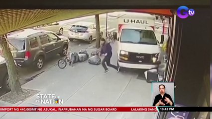Lalaki, napatalon para makaiwas sa humaharurot na truck; walo sugatan | SONA