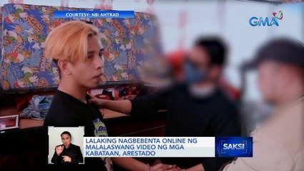 Lalaking nagbebenta online ng malalaswang video ng mga kabataan, arestado | Saksi