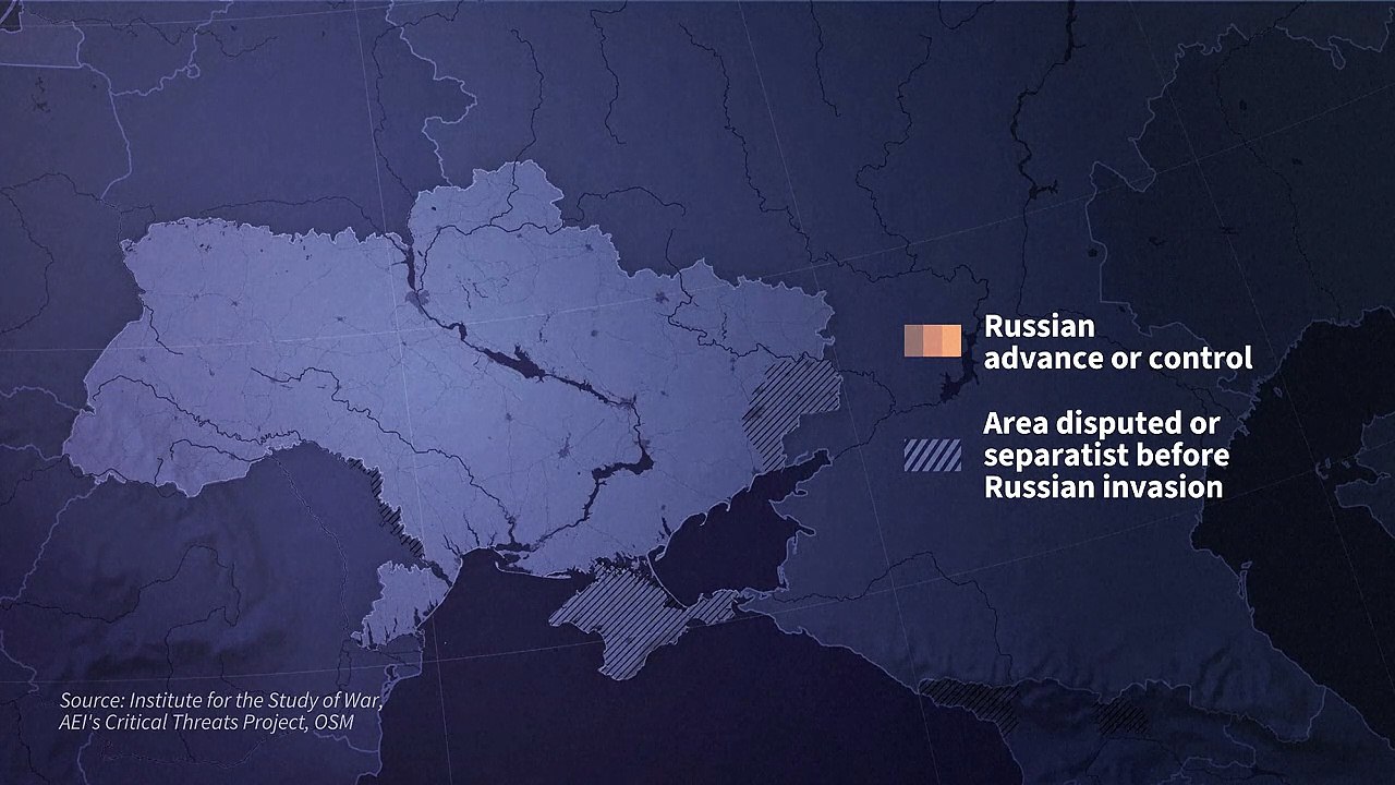 Animated map: timeline of Russian invasion of Ukraine