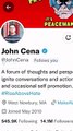 Wrestling legend John Cena follows Doncaster Council on Twitter