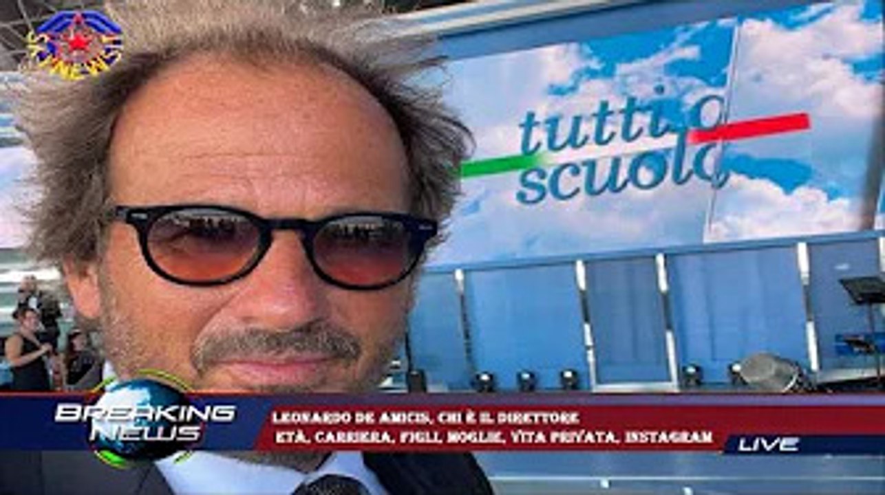 Leonardo De Amicis, chi è il direttore  età, carriera, figli, moglie, vita privata, Instagram