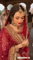 Bridal look of very beautiful Sana Javed