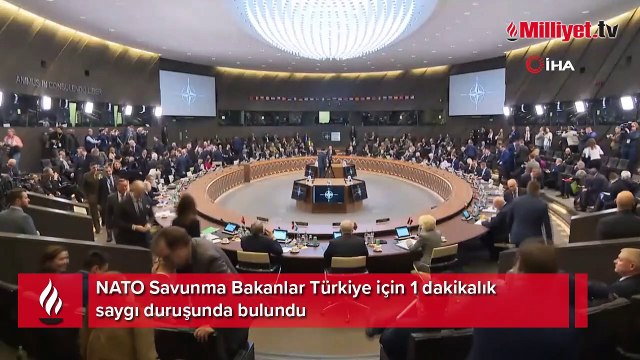 NATO Savunma Bakanlarından Türkiye için 1 dakikalık saygı duruşu