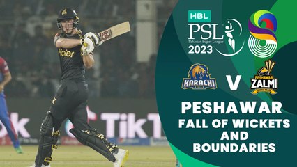 Let's Recap Peshawar Zalmi's Fall of Wickets And Boundaries | Match 2 | HBL PSL 8 | MI2T