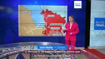 Rússia intensifica ofensiva em Luhansk