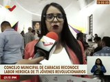 Concejo Municipal de Caracas entrega 71 reconocimientos a jóvenes comprometidos con la Patria