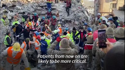 'Miracle' patient fighting for life after 180 hours under rubble