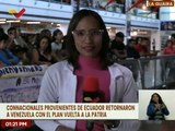 Venezuela recibe a 93 connacionales provenientes de Ecuador como parte del Plan Vuelta a la Patria