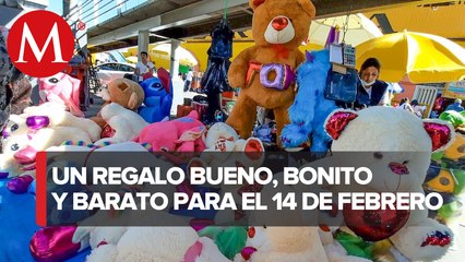 Así inicia venta de peluches en el Mercado de Sonora por el 14 de febrero
