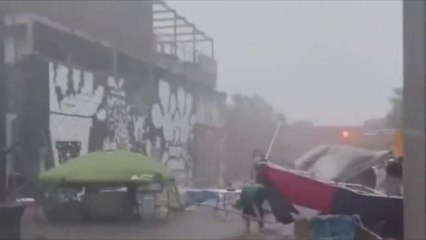 Horrible footage of an F4 tornado in Louisiana! took home! Trees uprooted!