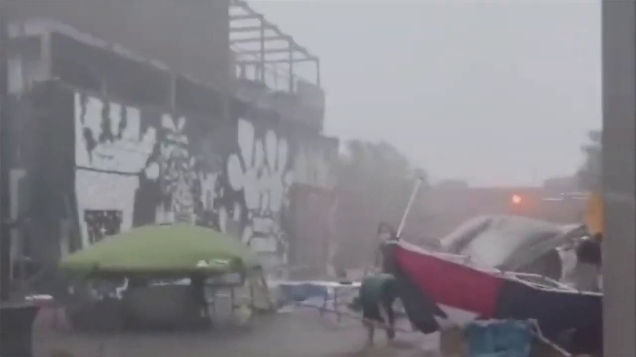 Horrible footage of an F4 tornado in Louisiana! took home! Trees uprooted!