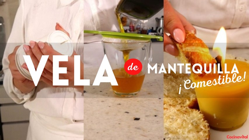 Cómo hacer velas de mantequilla comestibles. Aperitivo original