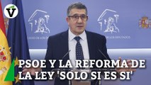 El PSOE cuestiona a sus socios por no reformar la ley del 'solo sí es sí' por la vía rápida