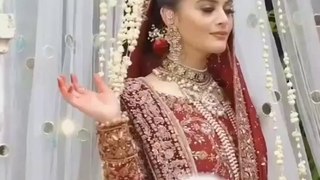 Beautiful bridal look of Minal khan