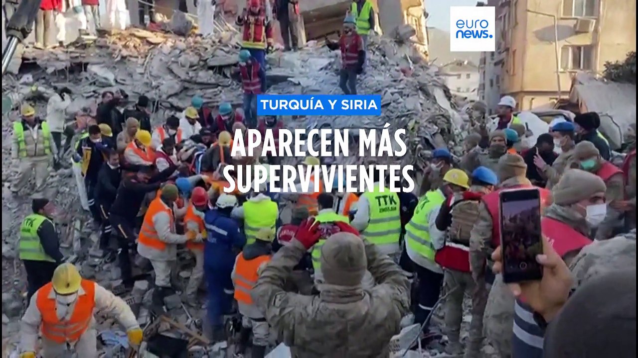 Turquía | Sigue el rescate de supervivientes de entre los escombros una semana después del terremoto