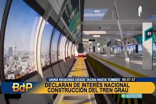 Declaran de interés nacional construcción del tren Grau que unirá desde Tumbes hasta Tacna