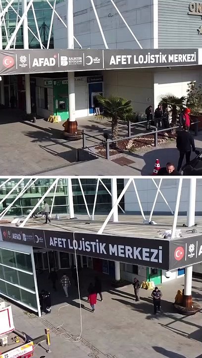 Balıkesir'de eski bir AVM depremzedeler için ücretsiz alışveriş merkezine dönüştürüldü