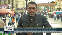 Colombianos manifiestan su apoyo a las políticas de cambio impulsadas por el pdte. Gustavo Petro