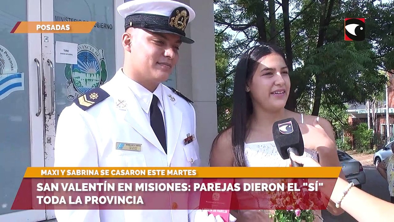 San Valentín en Misiones parejas dieron el Sí toda la provincia