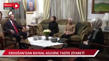 Cumhurbaşkanı Erdoğan, Deniz Baykal'ın ailesine taziye ziyaretinde bulundu