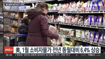 美 1월 물가상승률 6.4%…둔화 속도 느려져